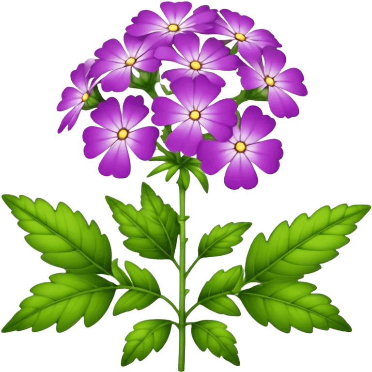 big verbena flower, single emoji