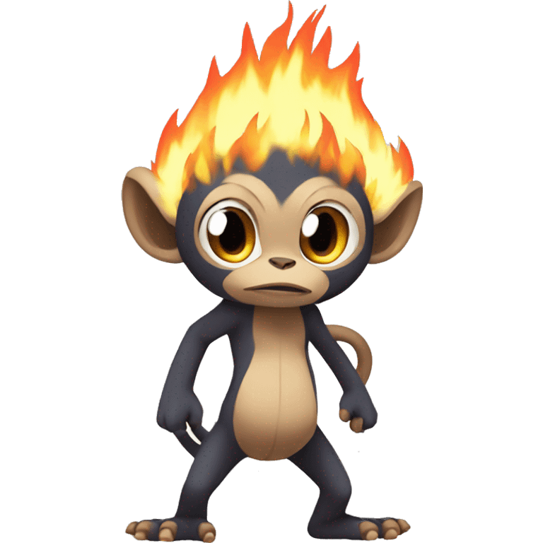 Fire-Pokémon-Fakemon-Monkey full body emoji