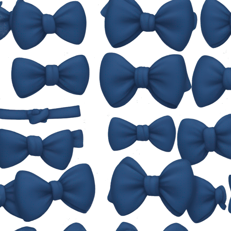 Dark blue bow emoji