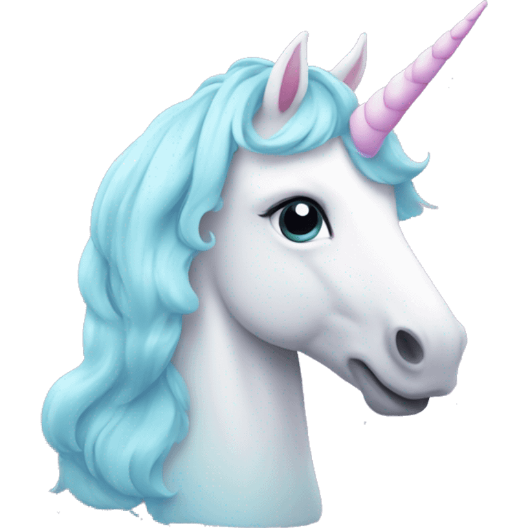 Unicorn in pastell colours emoji