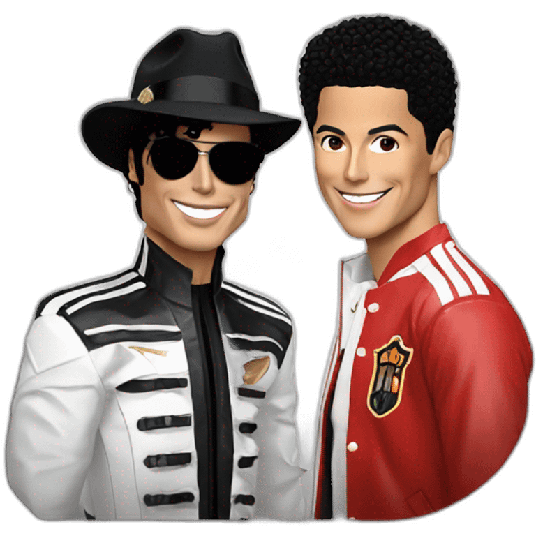 Michael Jackson and Cristiano Ronaldo emoji