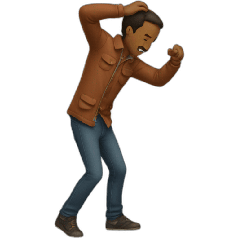 Homme qui dab emoji