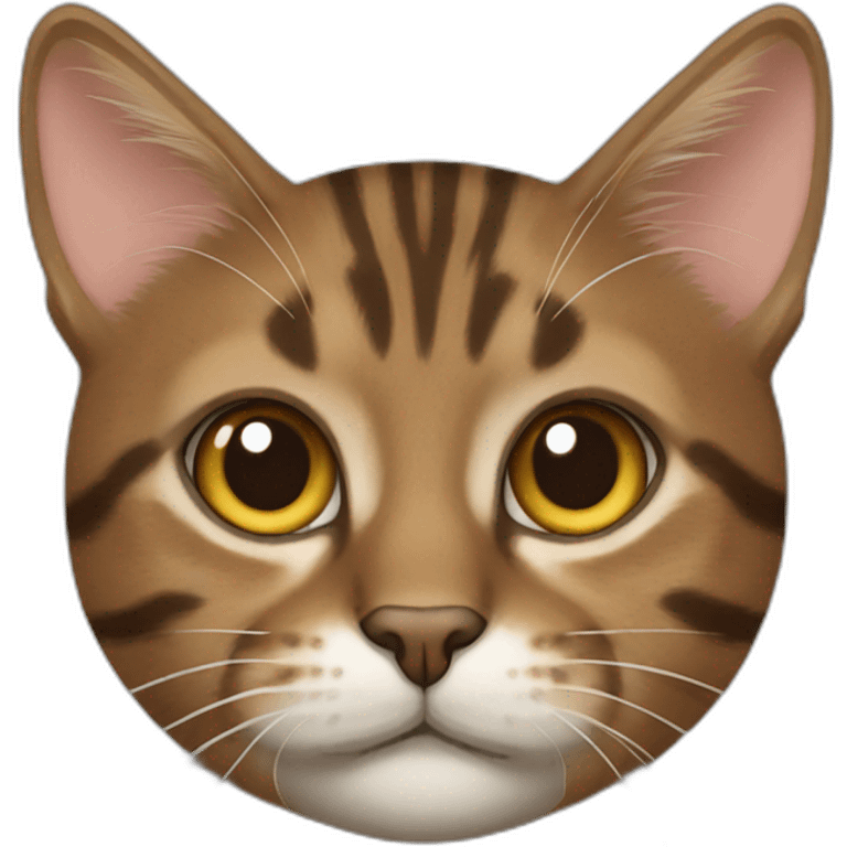 Brown blotched tabby cat emoji