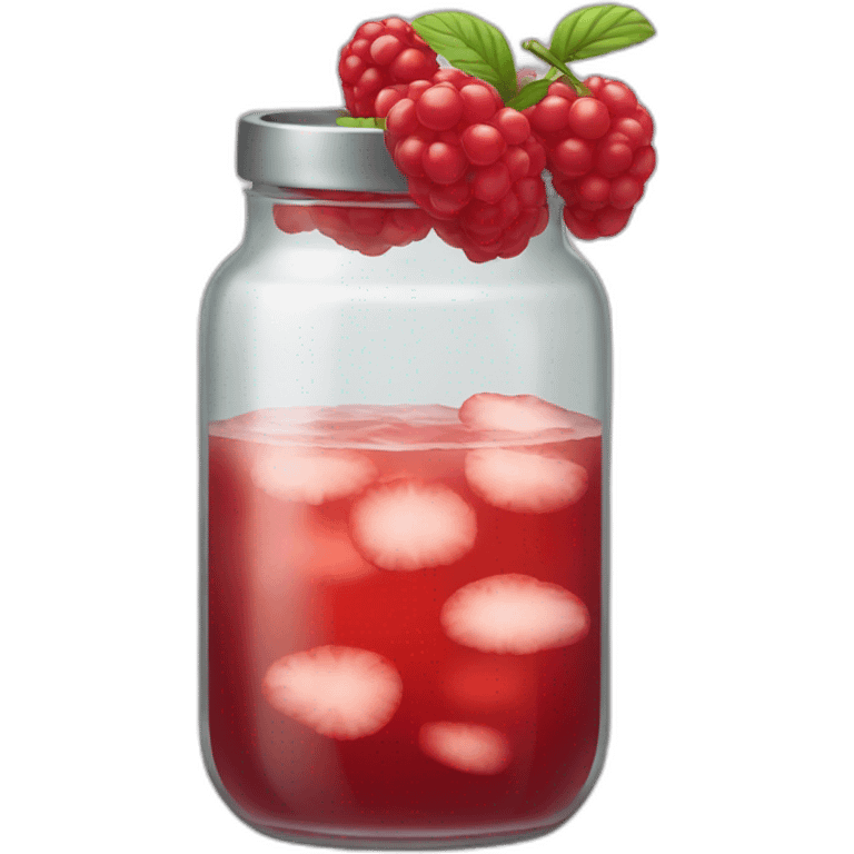 Jar à cocktail rouge emoji