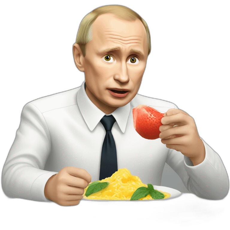 Putin eating pasteque emoji