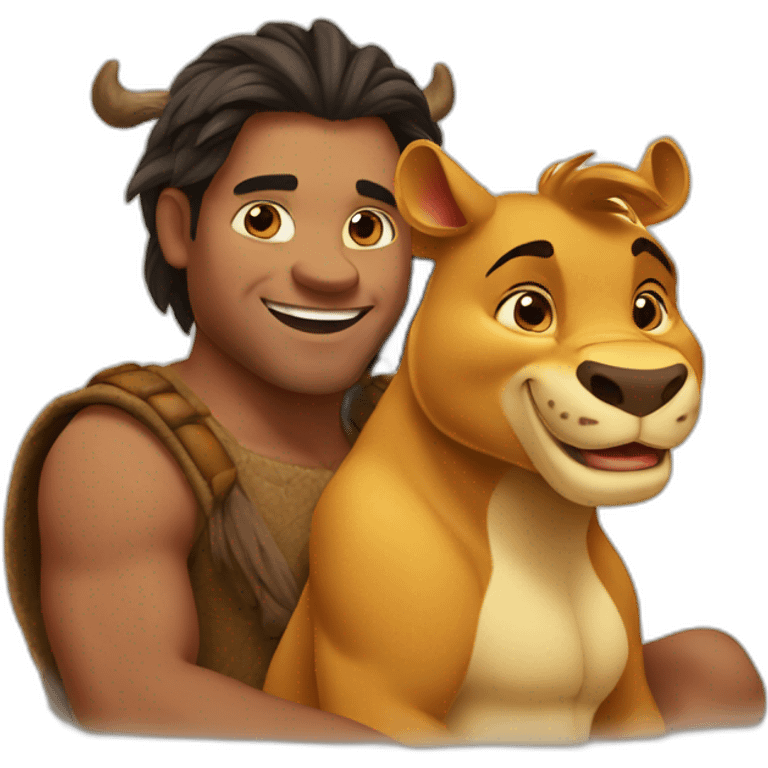 Mix simba et pumba emoji