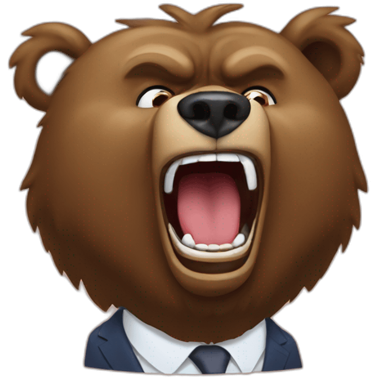 Bear yelling at putin emoji