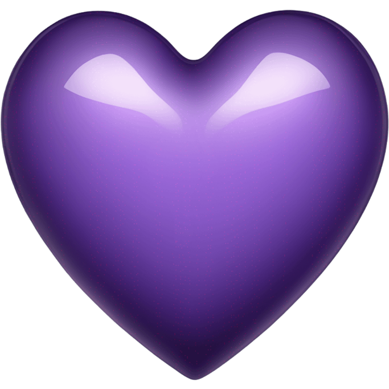 glass dark purple heart  emoji