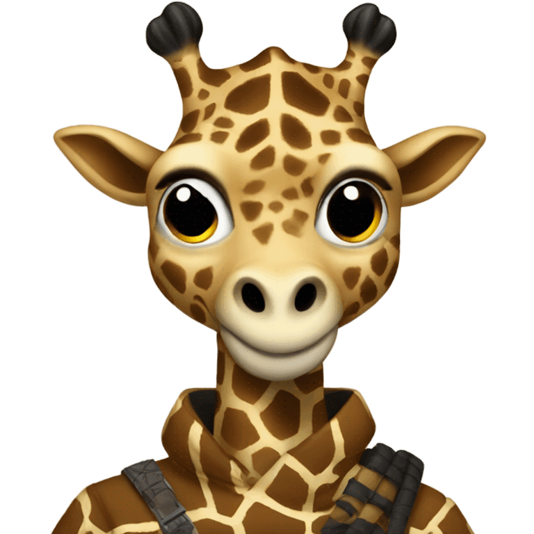 A giraffe ninja emoji