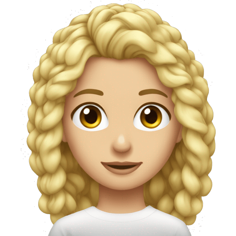 Rubia pelo corto ojos azules haciendo CrossFit  emoji