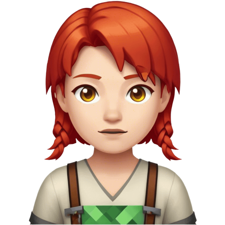 minecraft red head emoji