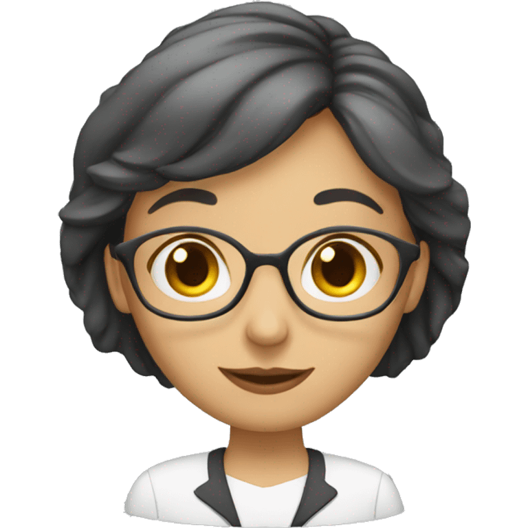 a female teacher with a book emoji