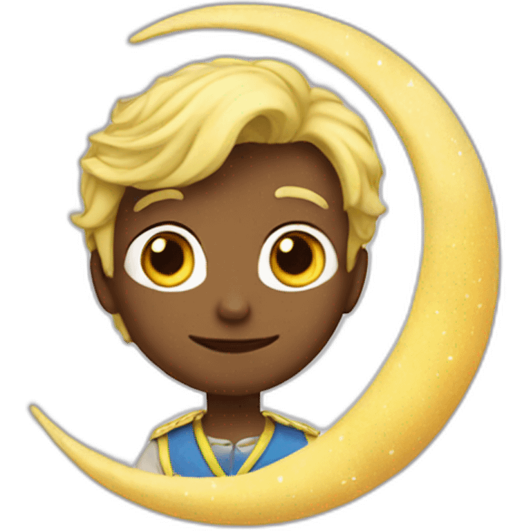 Moon little prince emoji