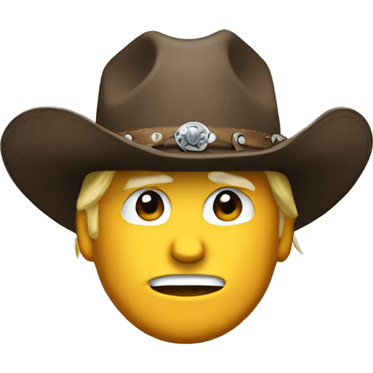 Trump in a cowboy hat emoji