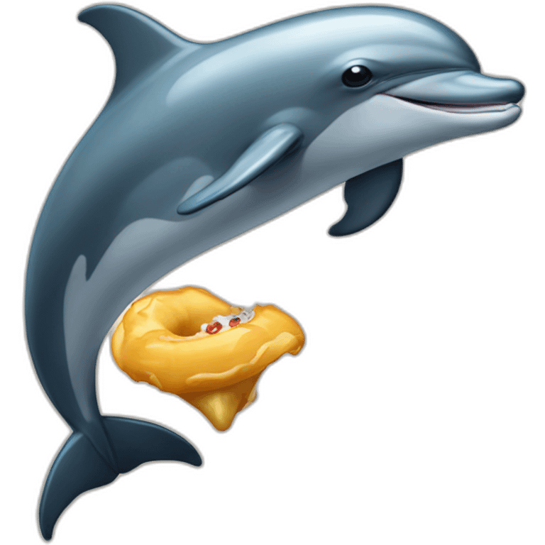 Dolphin bites trump emoji