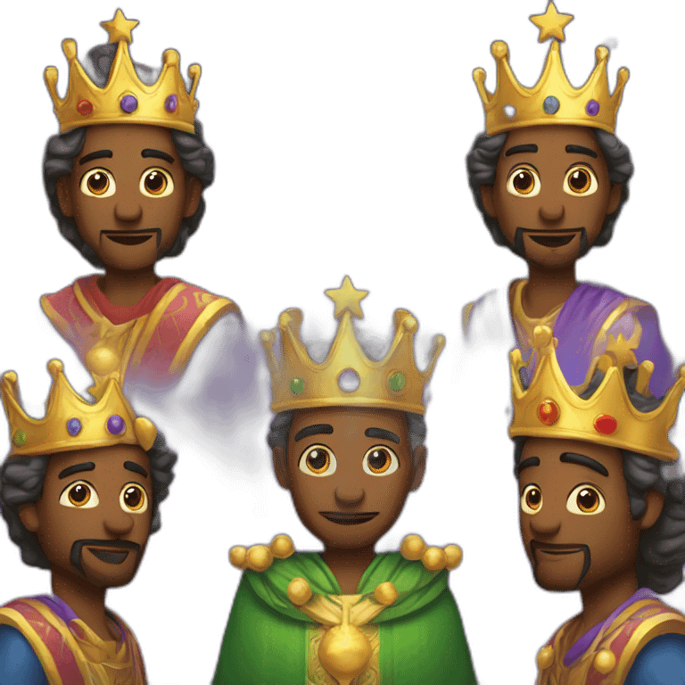 three magic kings cristhmas emoji