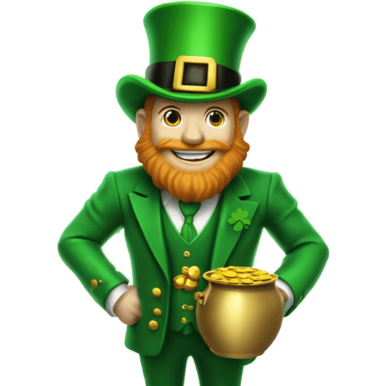 Leprechaun on the beach emoji