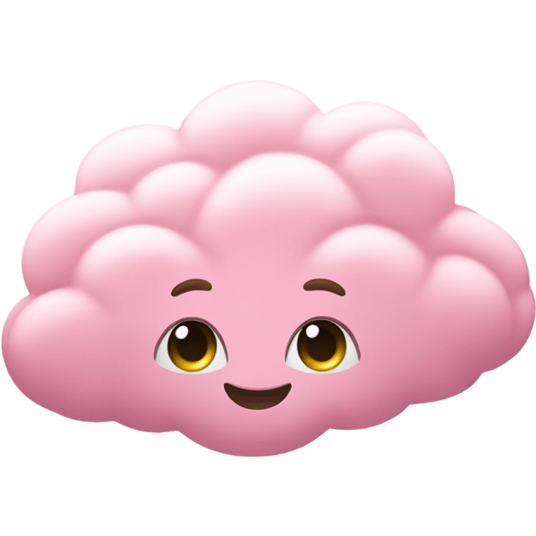 Soft pink cloud emoji