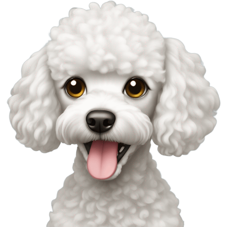 White toy poodle emoji