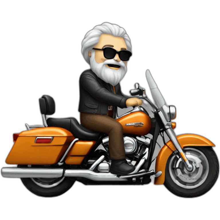 karl marx riding Harley-Davidson emoji