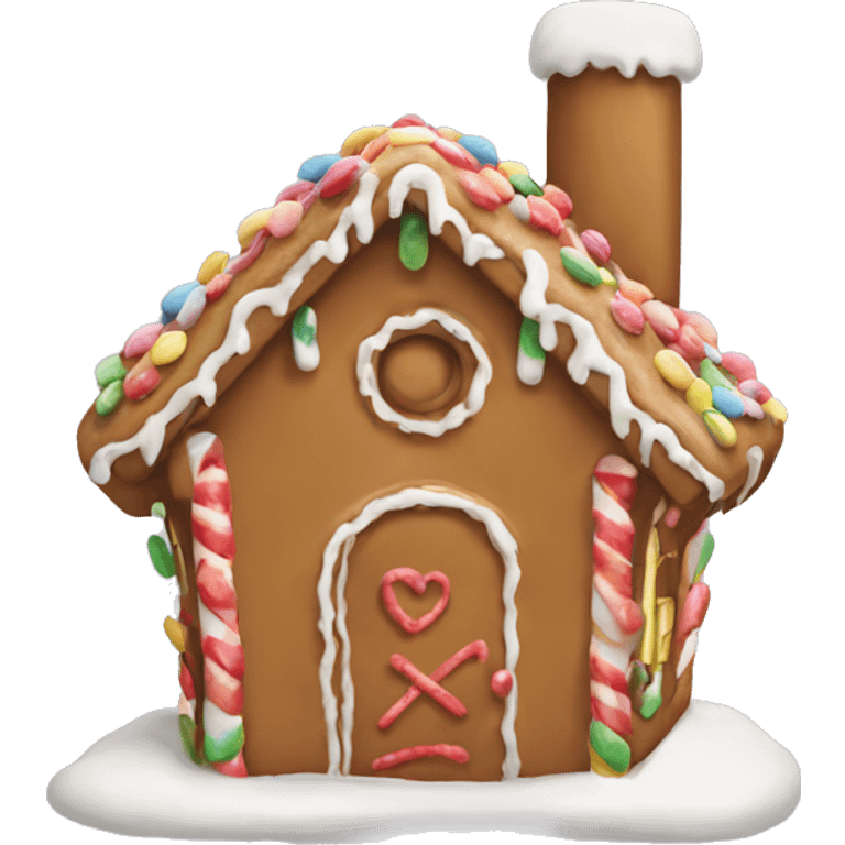 gingerbread house emoji