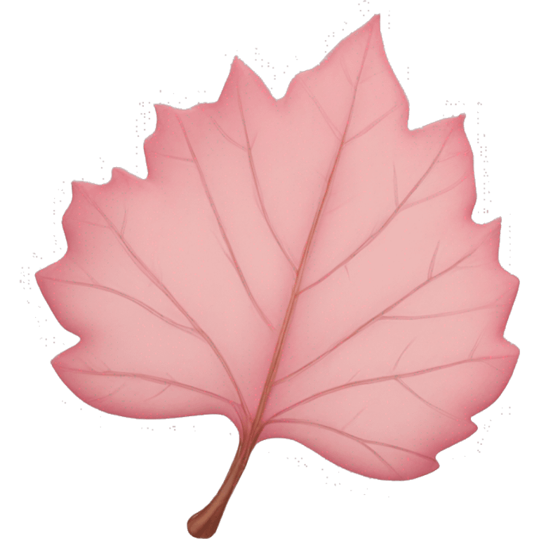 autumn light pink leaf emoji