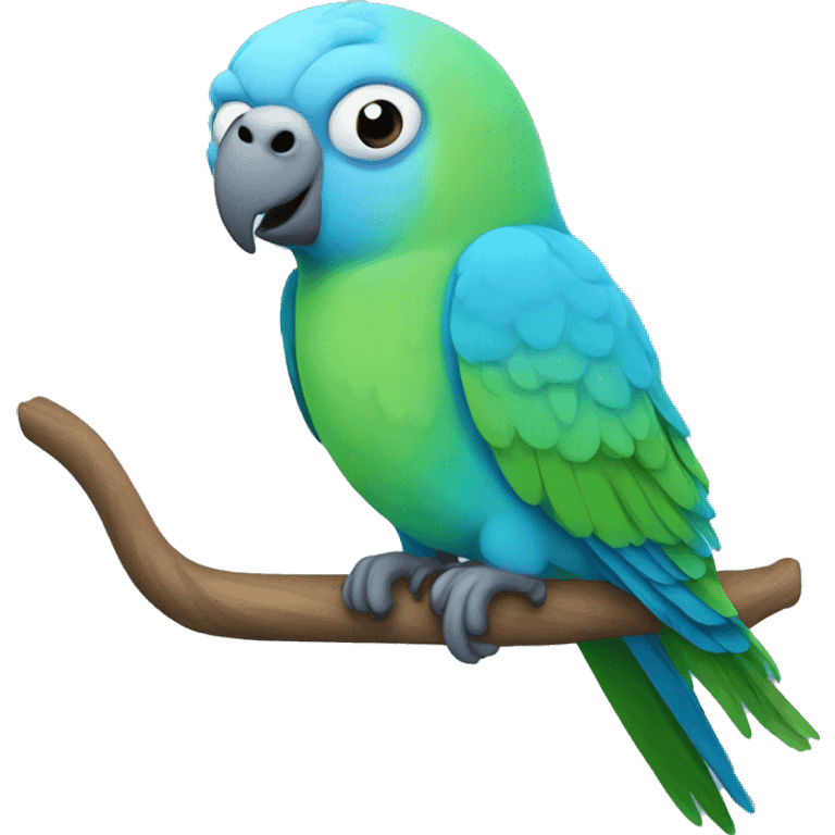 blue parakeet emoji