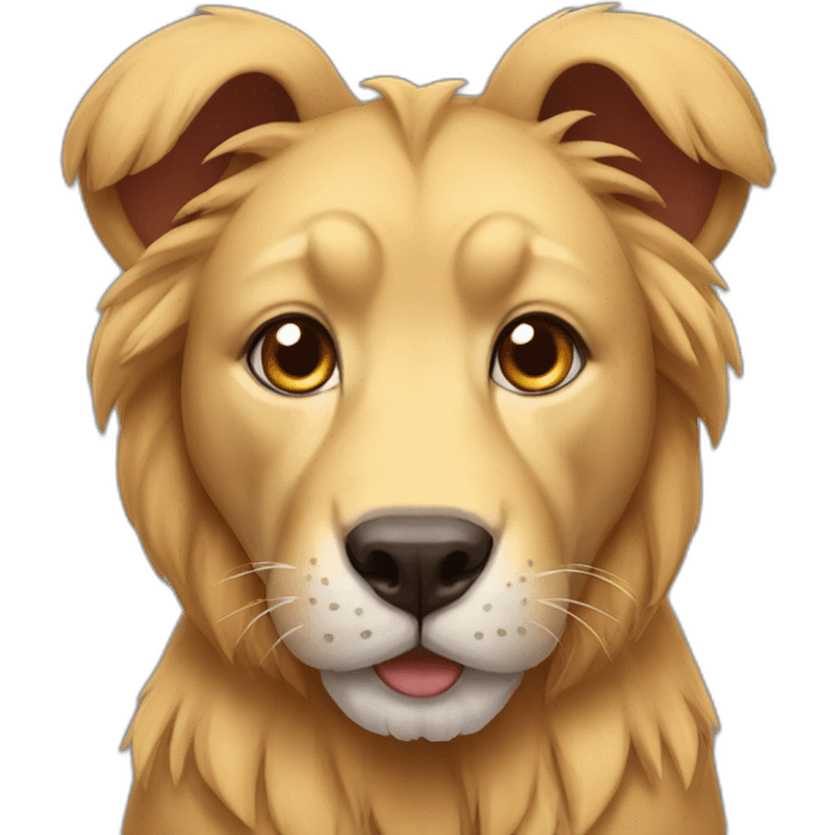 lion dog emoji