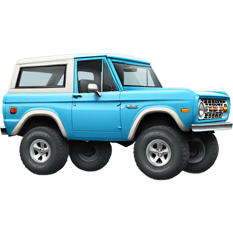 Sky blue ford bronco emoji