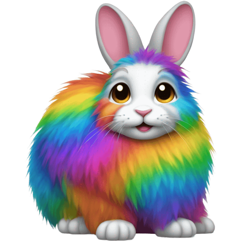 Rainbow rabbit  emoji