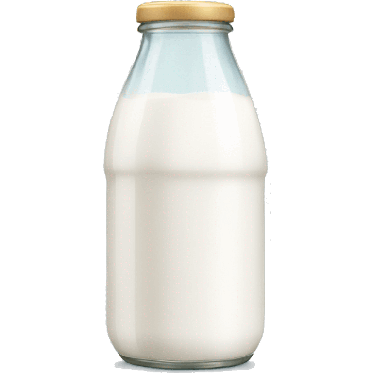 white milk in bottle emoji