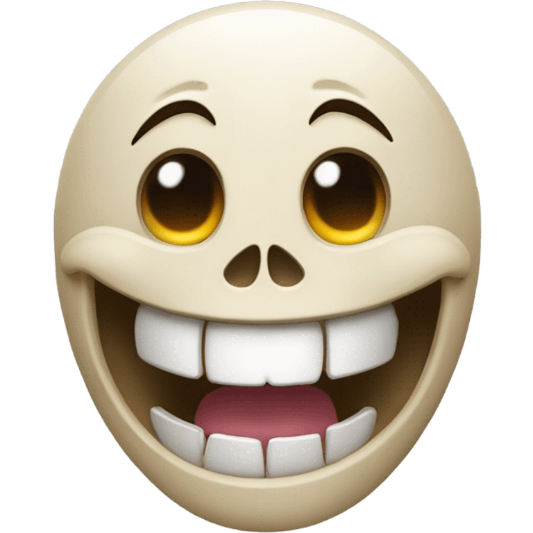 Skull emoji laughing  emoji