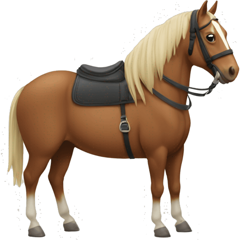 Horse with a carott  emoji