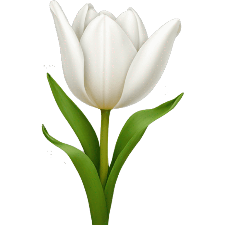 White tulip bouquet  emoji