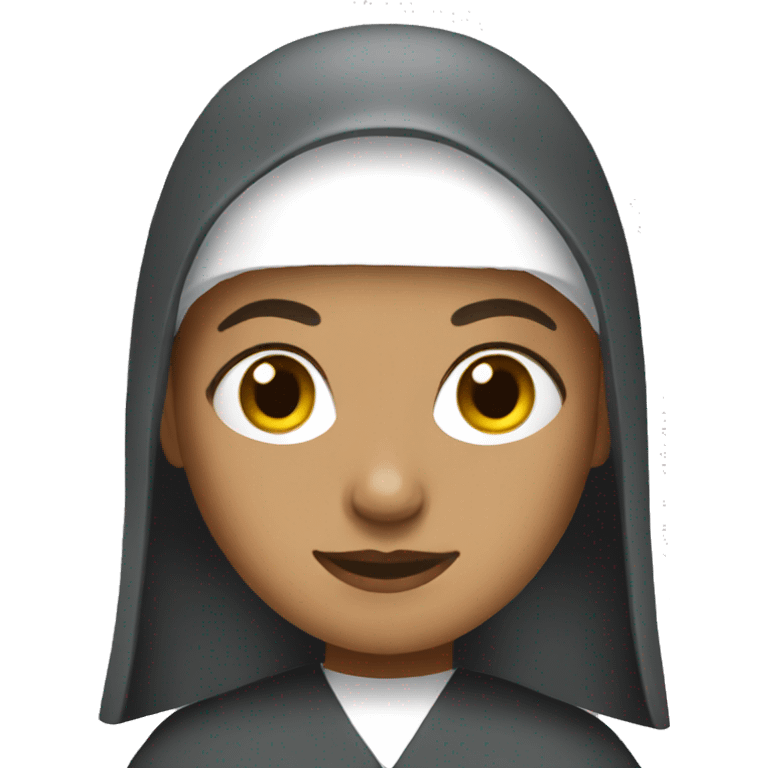 nun with gray dress emoji