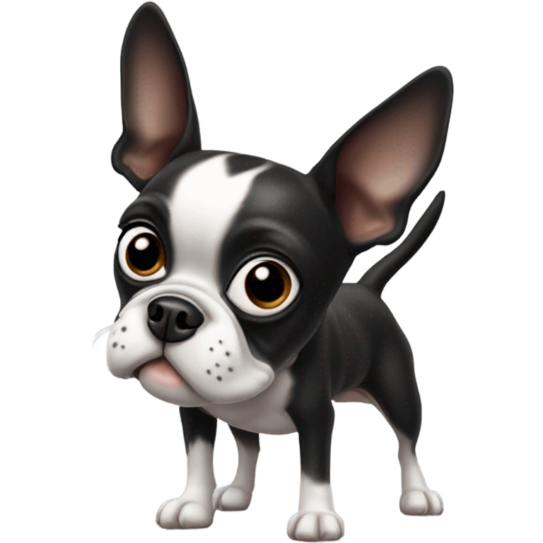 Boston terrier farting  emoji