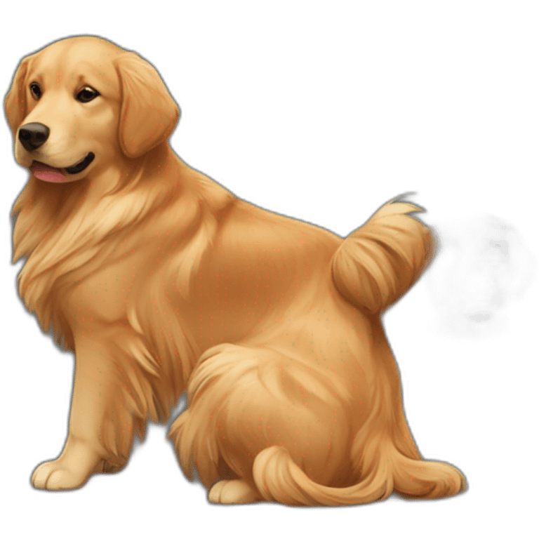 American field bred golden retriever red emoji