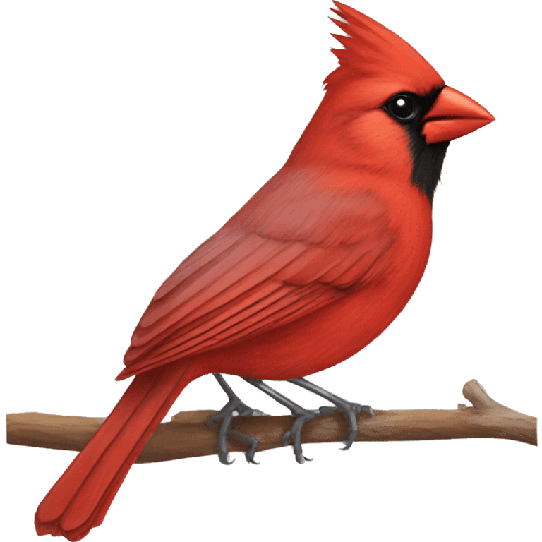 Cardinal bird emoji