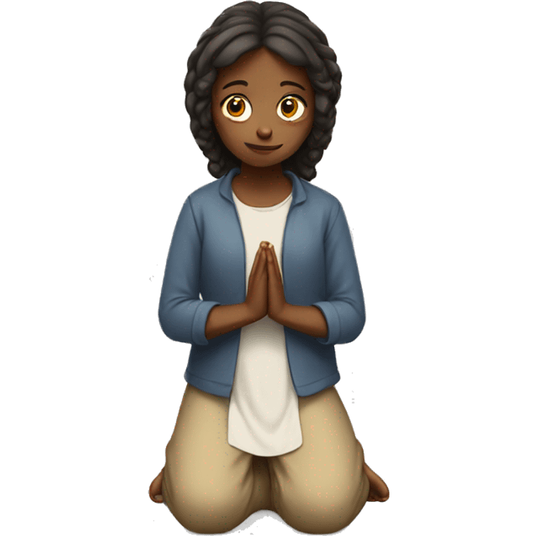 Praying girl emoji