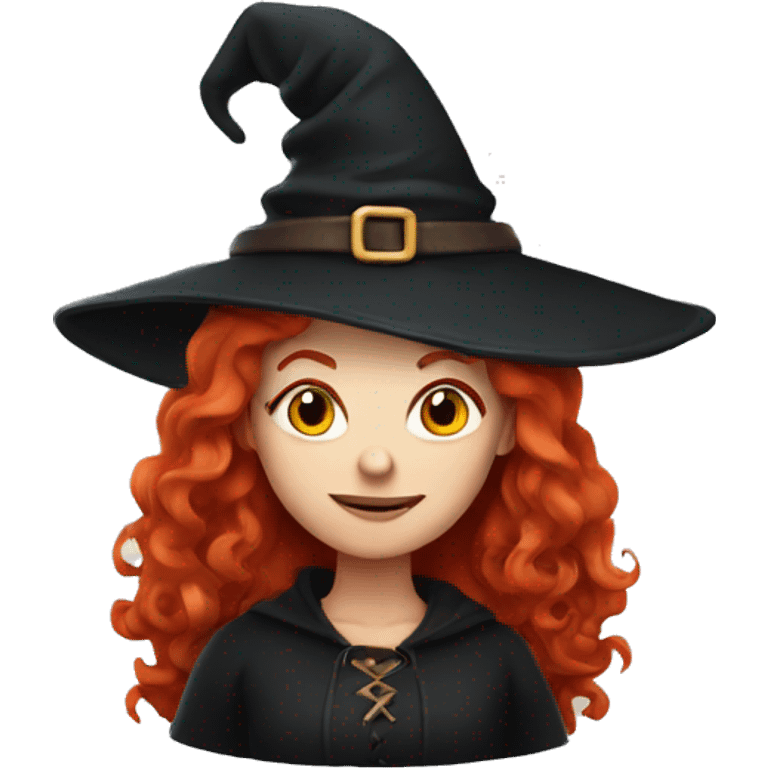 Red headed witch emoji