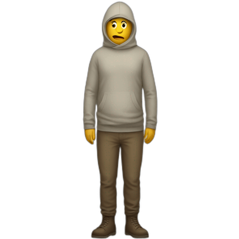 Full Body Of person with large mummeries emoji