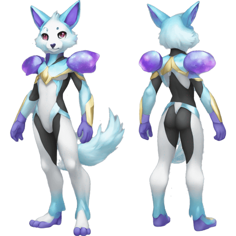 Shiny Anthro Sona Fakemon Nebula Full Body emoji