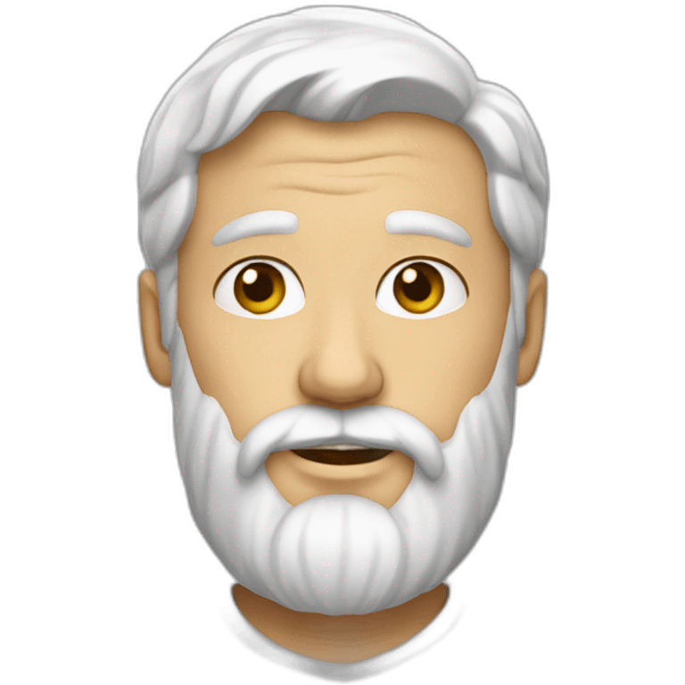 Barbe blanche emoji