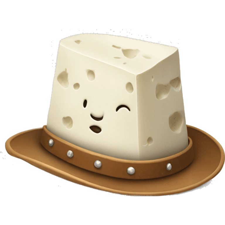 feta cheese with cowboy hat emoji