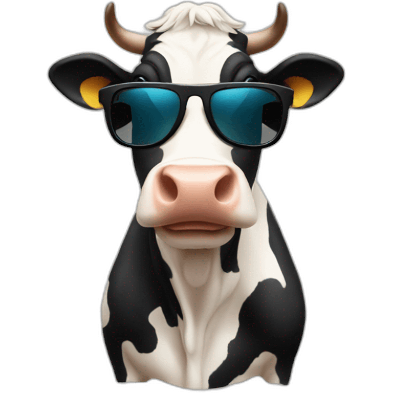 cow with sunglasses emoji