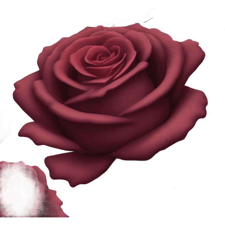 Bouquet of dark red roses pink  emoji