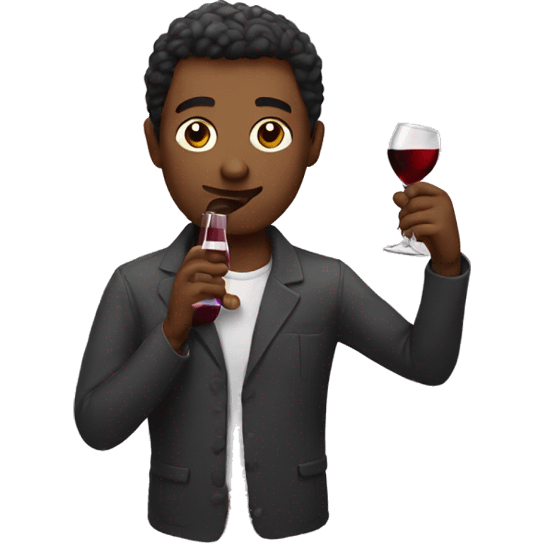 Drinking wine emoji