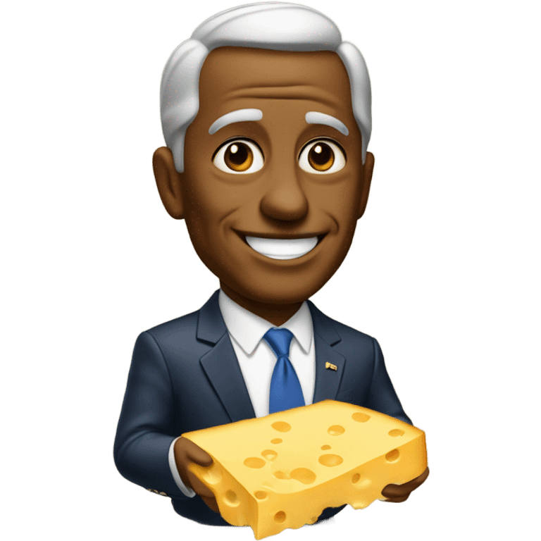 President eating cheese emoji