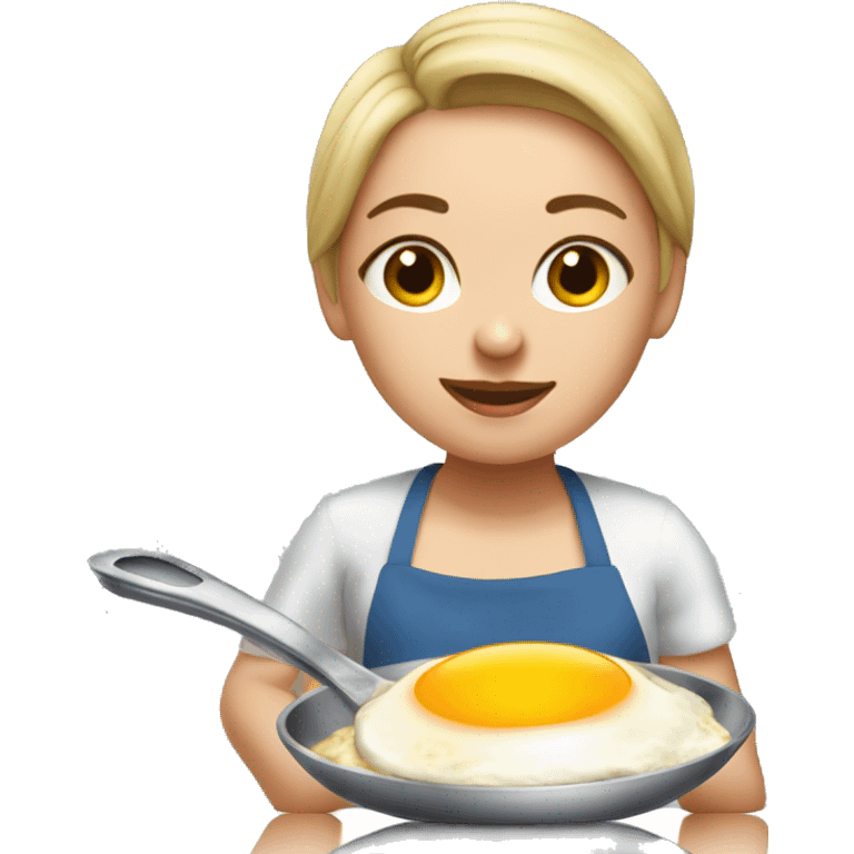 Antonina Rohatkina cooking breakfast emoji