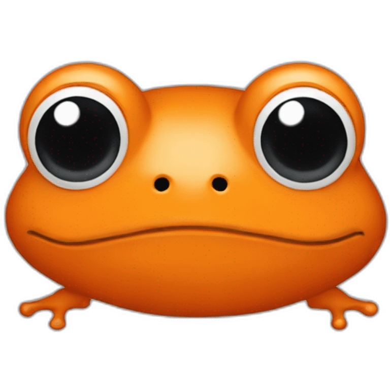 orange frog whit gray hair  emoji